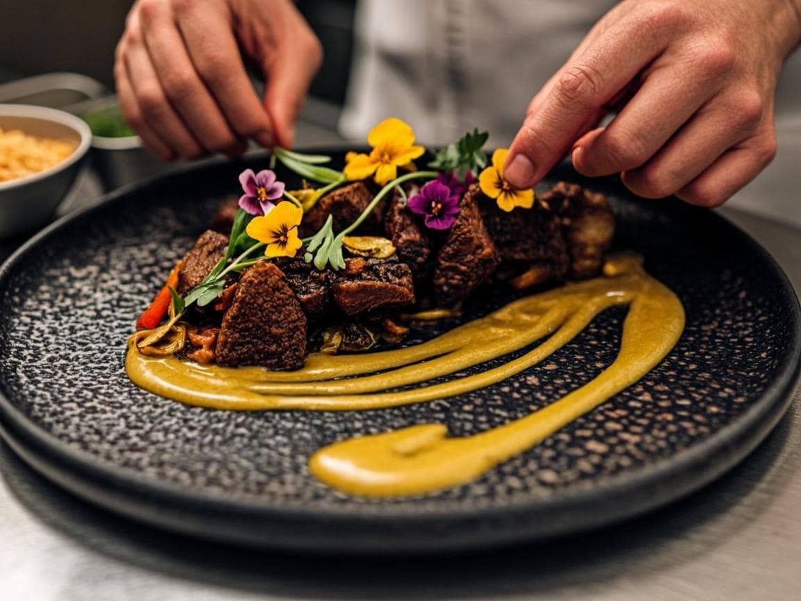 A long Levantine table set for a family dinner — mezze, mixed grills and fresh flatbread under warm light, styled after Sumac & Salt’s Jumeirah dining room